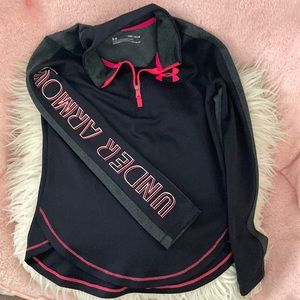 under armor Girls'  Long Sleeve T-shirt  zip up
